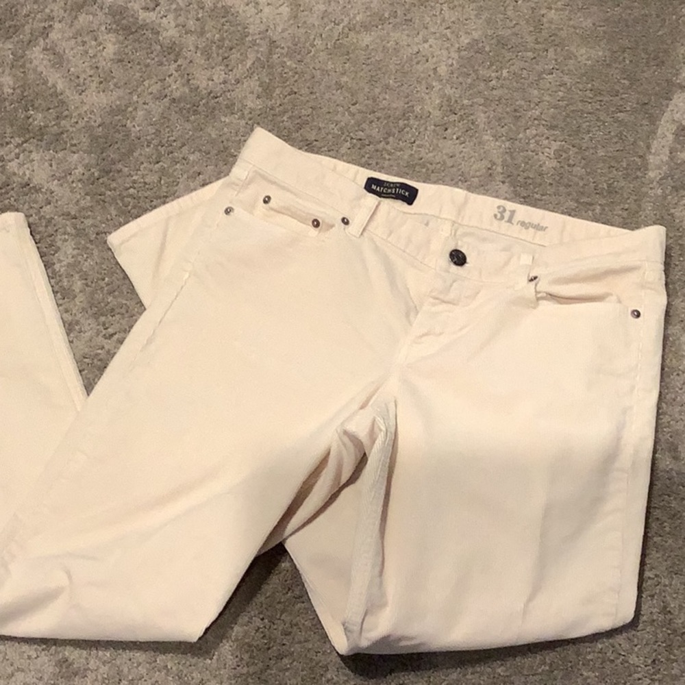 J Crew cream cords; size 31 regular